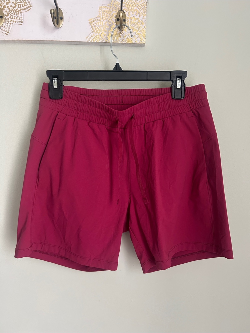 Tuff Athletics Women's Athletic Shorts in Berry
